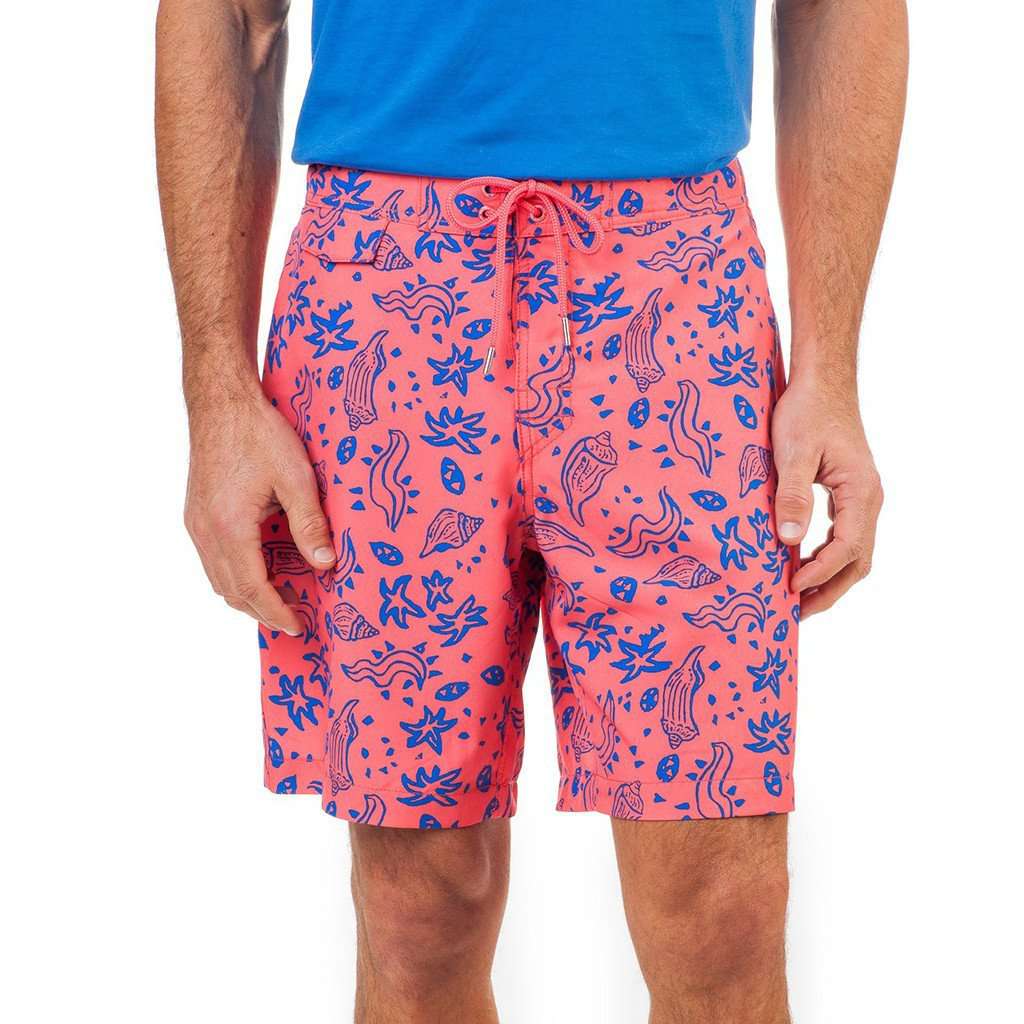 Sea Party Water Short in Sunset Coral by Southern Tide - Country Club Prep