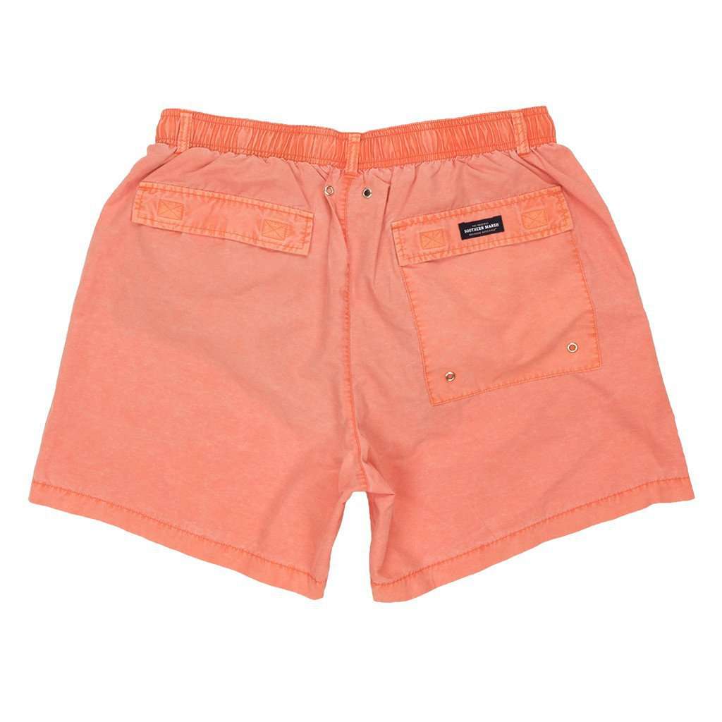 SEAWASH™ Shoals Swim Trunk in Coral by Southern Marsh - Country Club Prep