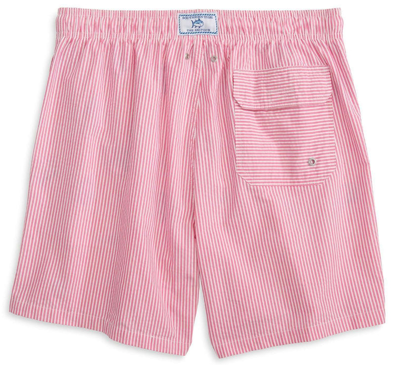 Seersucker Swim Trunks in Pink by Southern Tide - Country Club Prep