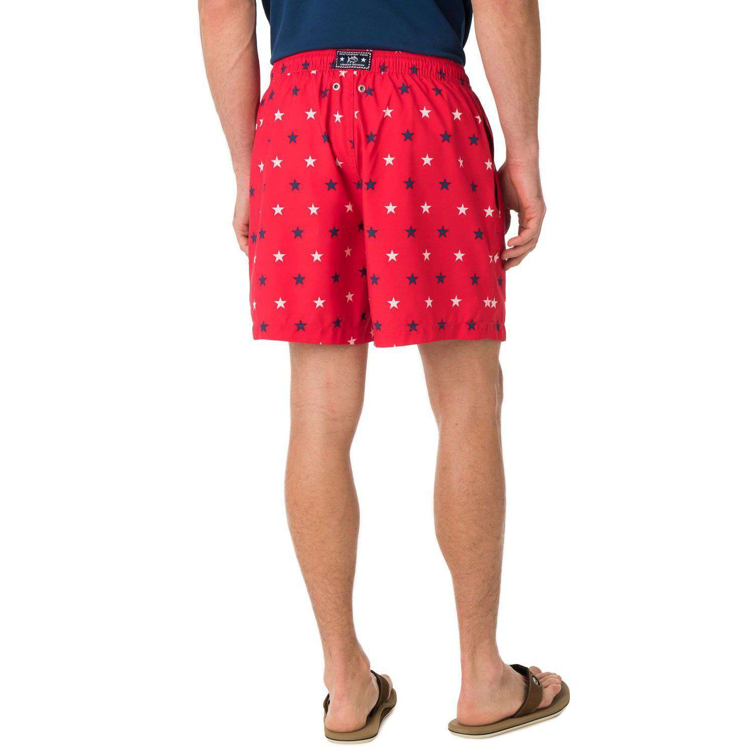 Show Your Stripes Swim Trunk in Red by Southern Tide - Country Club Prep