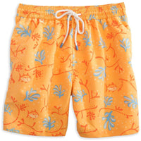 Skipjack Coral Swim Trunk in Orange by Southern Tide - Country Club Prep