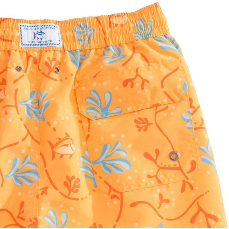 Skipjack Coral Swim Trunk in Orange by Southern Tide - Country Club Prep