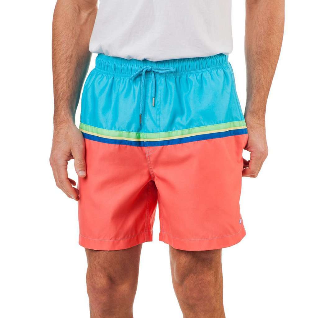 Skipjack Rising Swim Trunk in Scuba Blue by Southern Tide - Country Club Prep