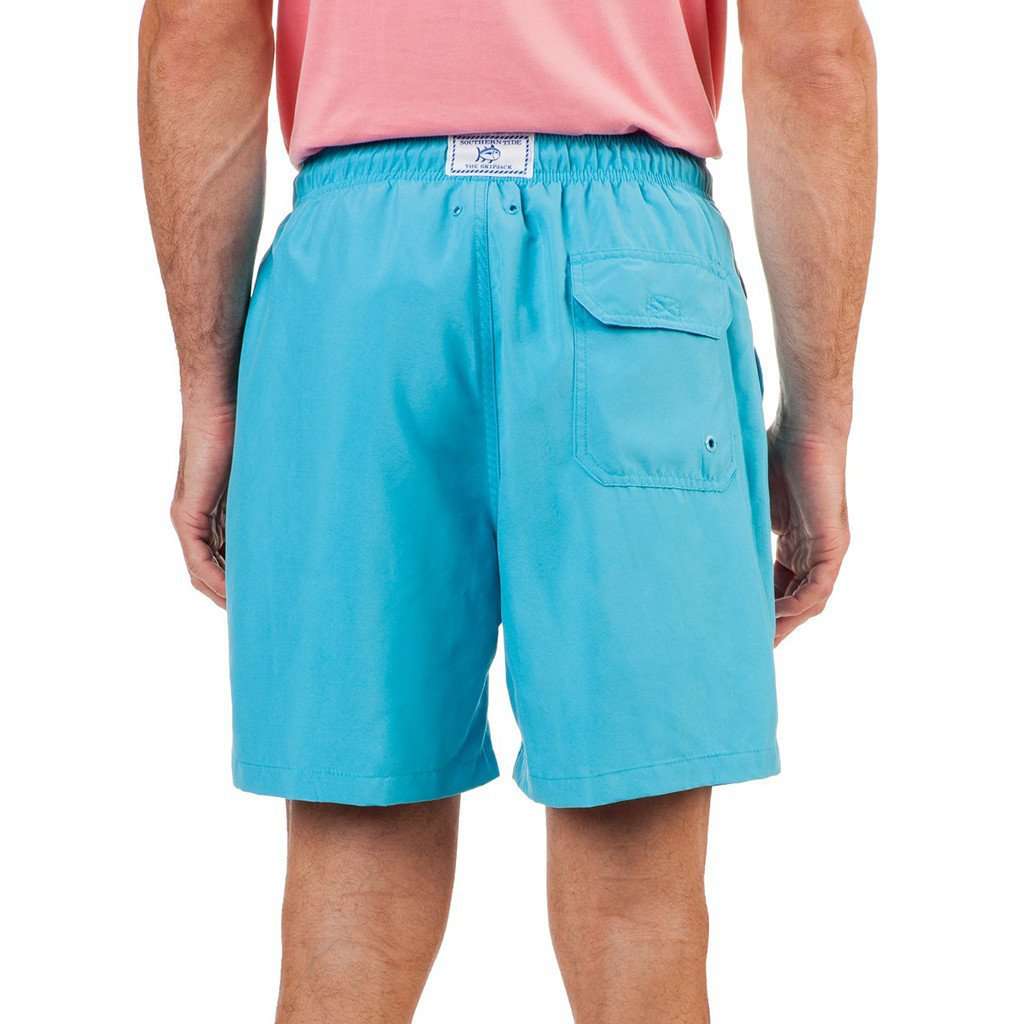 Solid Swim Trunk in Scuba Blue by Southern Tide - Country Club Prep