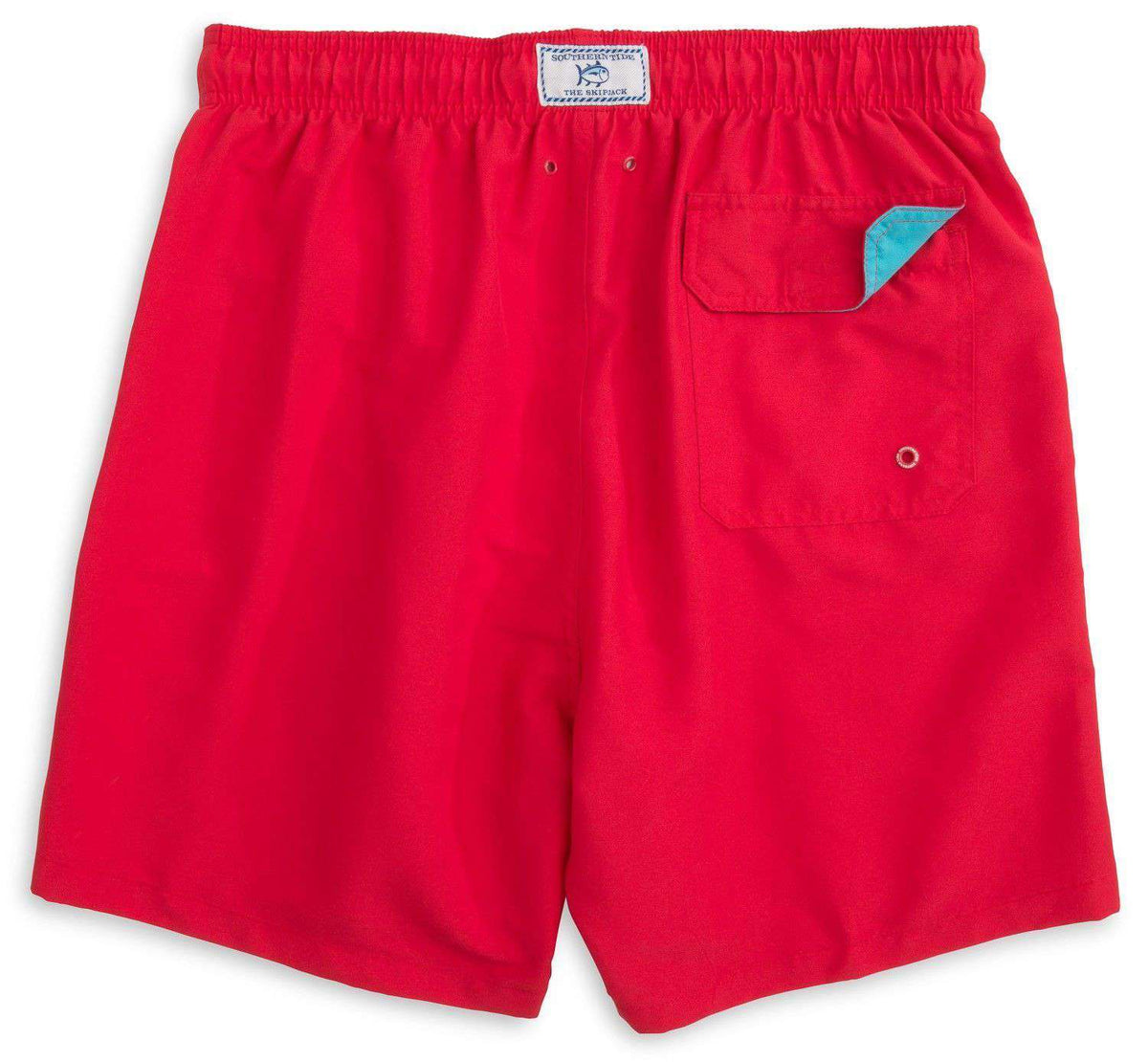 Solid Swim Trunks in Channel Marker Red by Southern Tide - Country Club Prep
