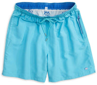 Solid Swim Trunks in Turquoise Blue by Southern Tide - Country Club Prep