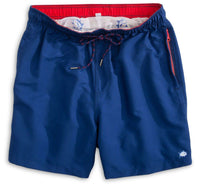 Solid Swim Trunks in Yacht Blue by Southern Tide - Country Club Prep