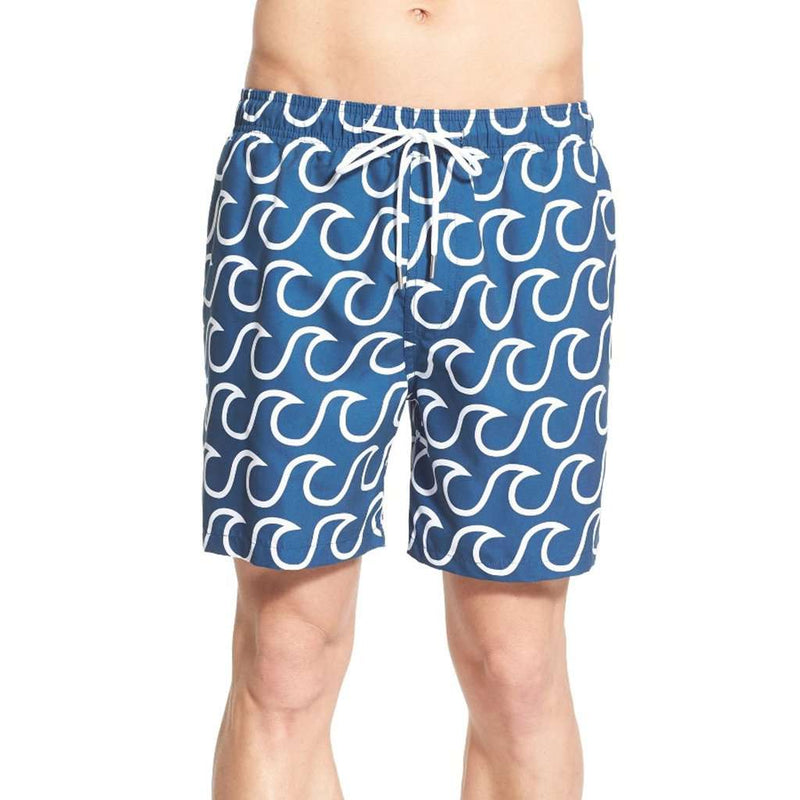 Surfs Up Swim Trunks in Yacht Blue by Southern Tide - Country Club Prep
