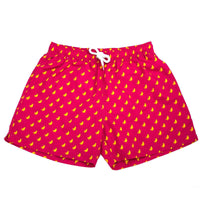 The Hot Bananas Swim Trunk in Red by Kennedy - Country Club Prep