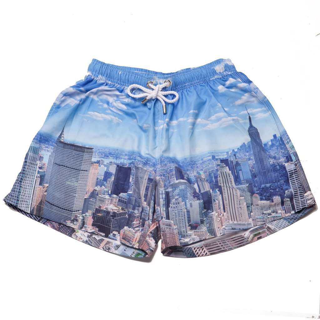 The New York New Yorks Swim Trunks by Kennedy - Country Club Prep