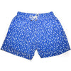The Shark Week Swim Trunk in Blue by Kennedy - Country Club Prep