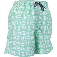 Tick Tack Swim Trunks in Fern by AFTCO - Country Club Prep