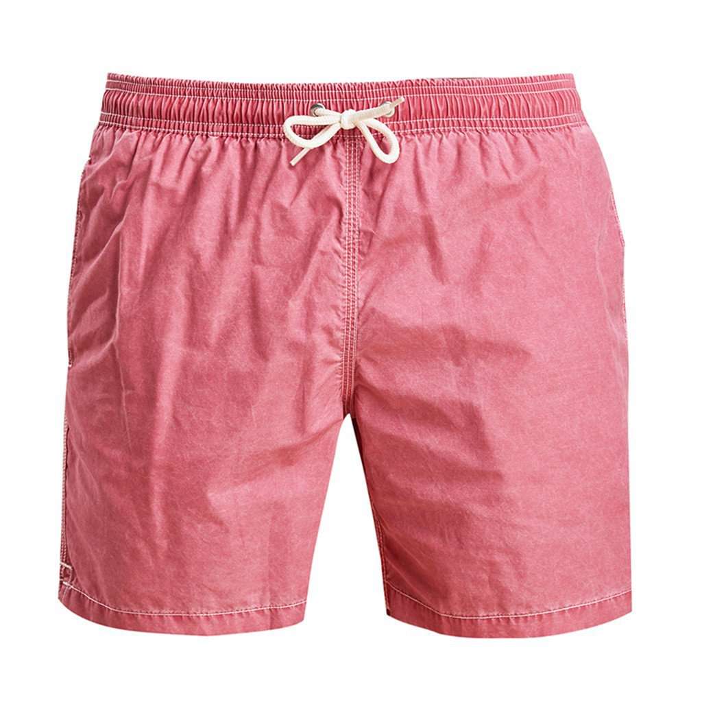 Victor Swim Short in Red by Barbour - Country Club Prep