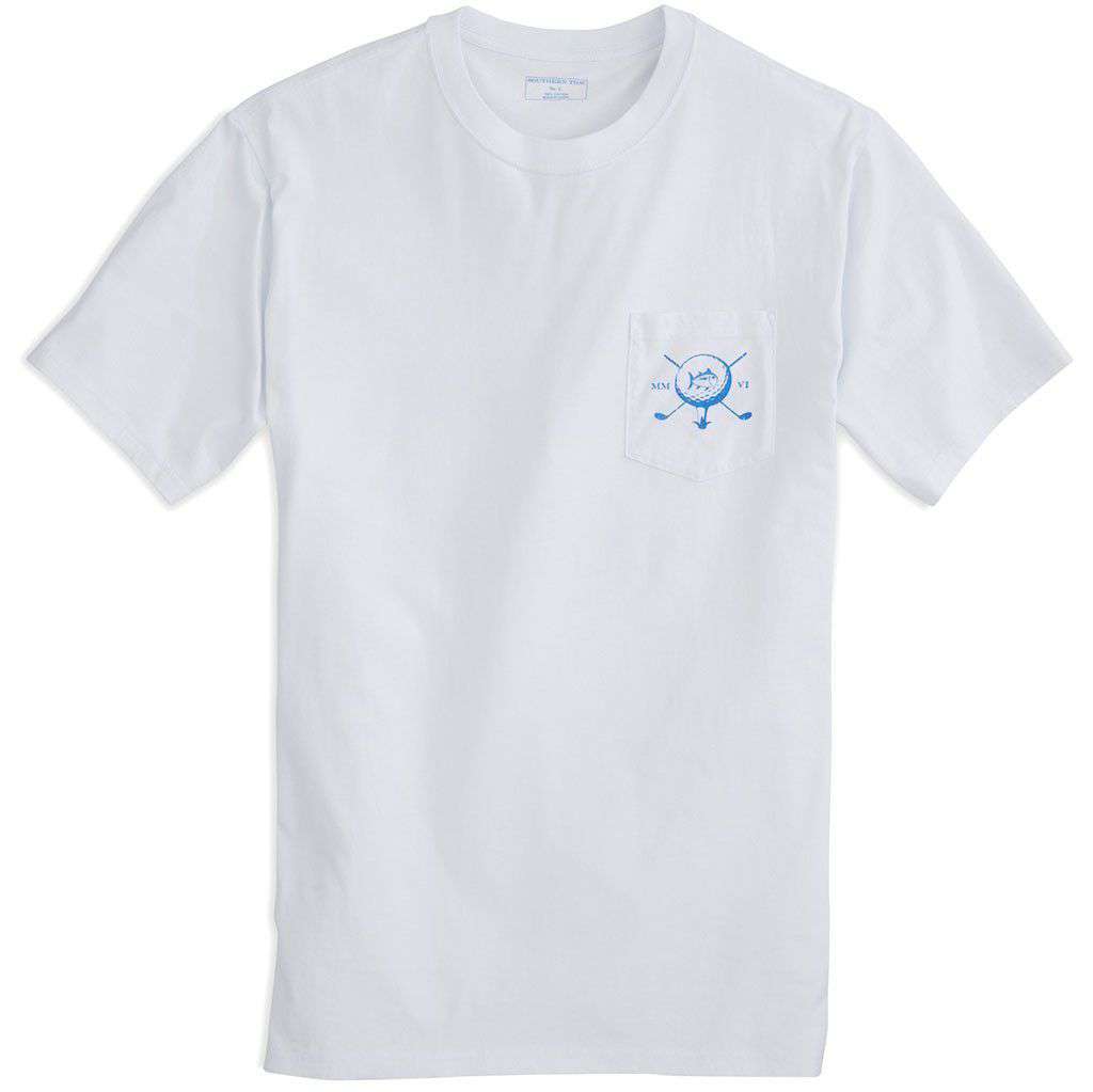 19th Hole Tee Shirt in Classic White by Southern Tide - Country Club Prep