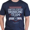 2014 United States Drinking Team Vintage Tee Shirt - Limited Edition - by Rowdy Gentleman - Country Club Prep