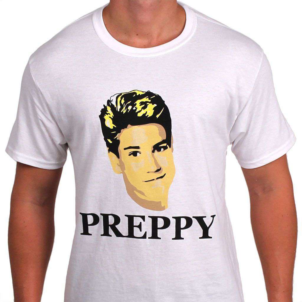 80's Prep Tee in White by So Fr@ - Country Club Prep