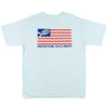 AFTCO American Flag Tee Shirt in Vintage Chambray by AFTCO - Country Club Prep