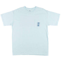 AFTCO American Flag Tee Shirt in Vintage Chambray by AFTCO - Country Club Prep