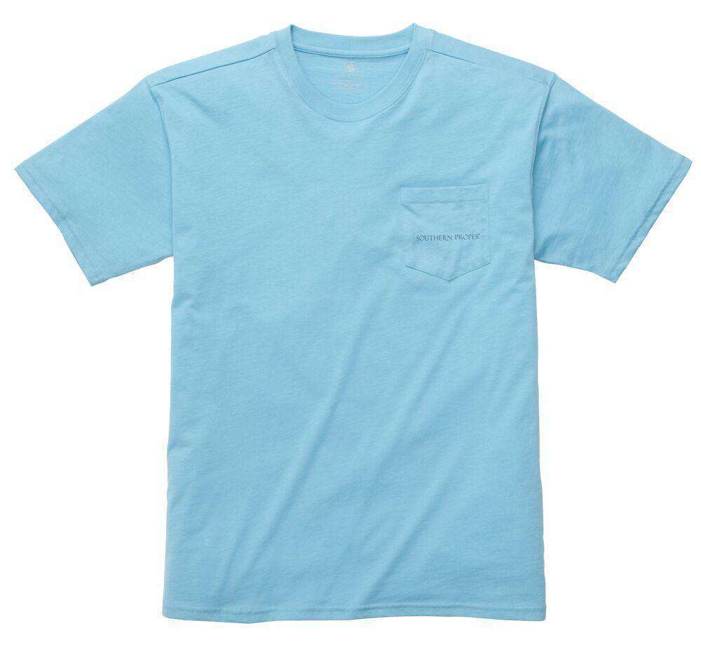 After Party Tee in Retro Blue by Southern Proper - Country Club Prep