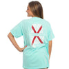 Alabama Wooden State Tee Shirt in Ocean Blue by The Southern Shirt Co. - Country Club Prep