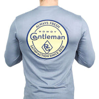 Always Fresh Long Sleeve Pocket Tee in Citadel Blue by Rowdy Gentleman - Country Club Prep