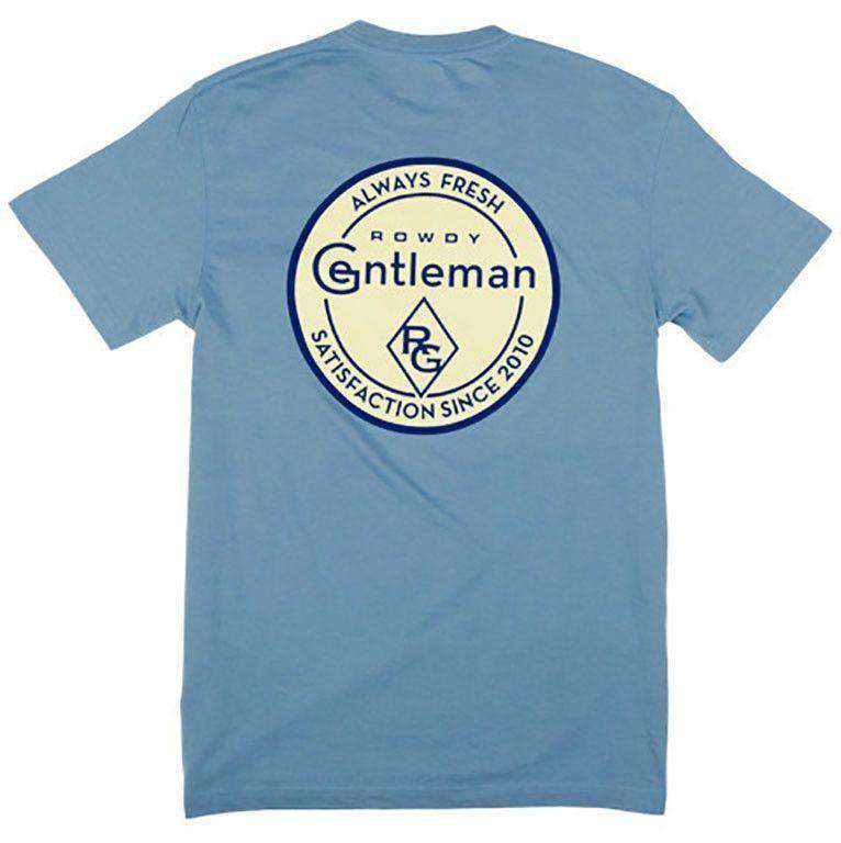 Always Fresh Short Sleeve Pocket Tee Shirt in Citadel Blue by Rowdy Gentleman - Country Club Prep