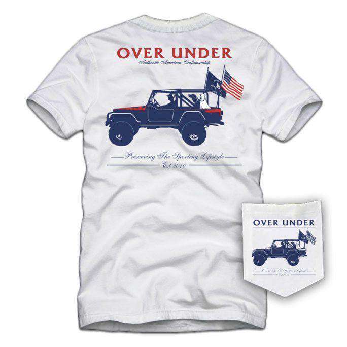 American Craftsmanship Tee in White by Over Under Clothing - Country Club Prep