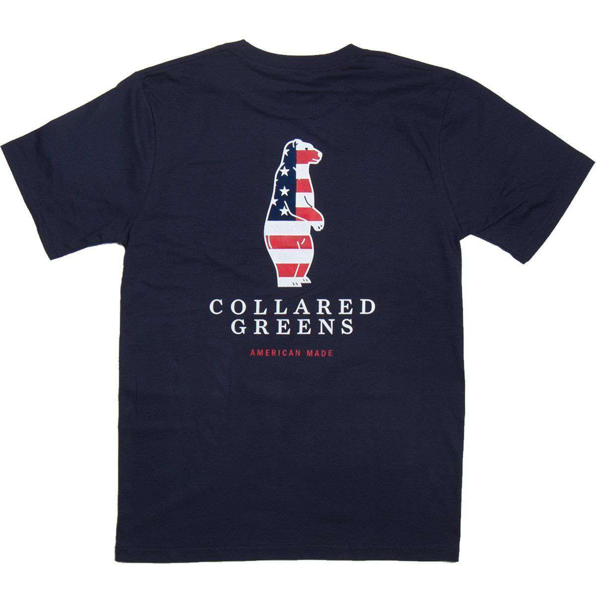 American Made Boss Tee in Navy by Collared Greens - Country Club Prep