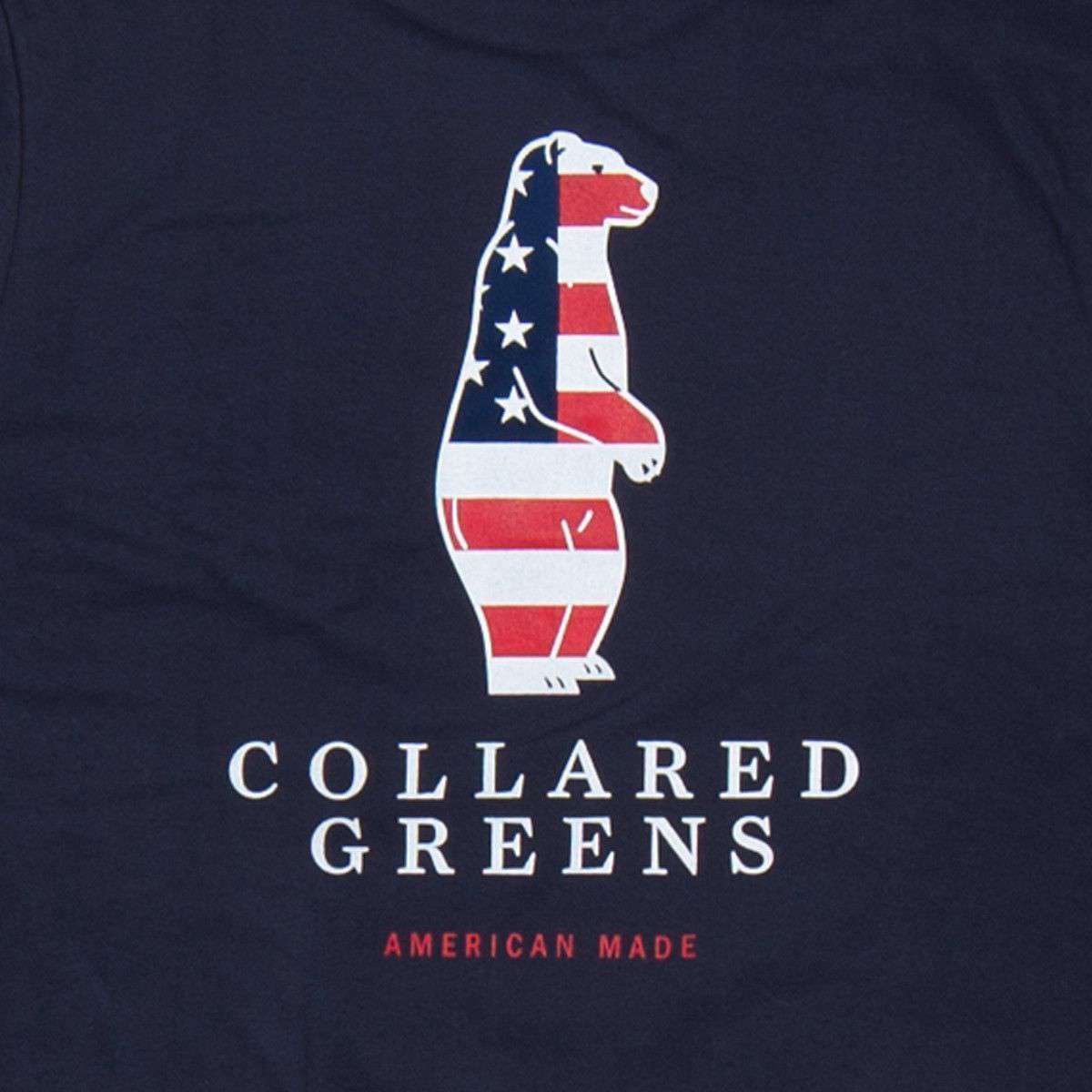 American Made Boss Tee in Navy by Collared Greens - Country Club Prep