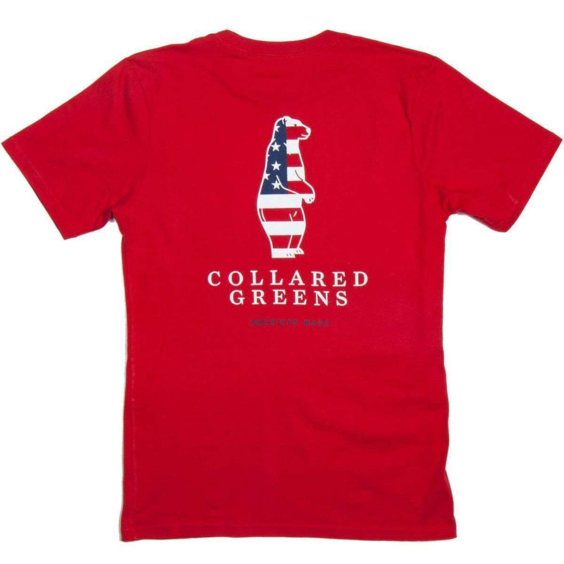 Collared Greens American Made Boss Tee in Red – Country Club Prep