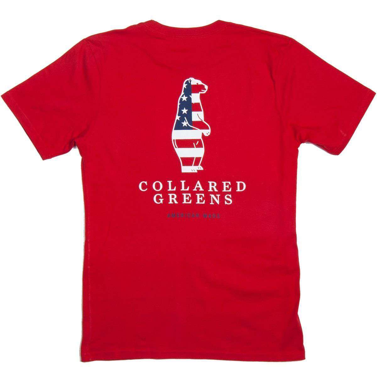 American Made Boss Tee in Red by Collared Greens - Country Club Prep