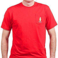 American Made Boss Tee in Red by Collared Greens - Country Club Prep