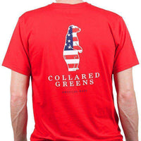 American Made Boss Tee in Red by Collared Greens - Country Club Prep