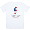 American Made Boss Tee in White by Collared Greens - Country Club Prep