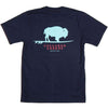 American Made Buffalo Surfer T-Shirt in Navy by Collared Greens - Country Club Prep