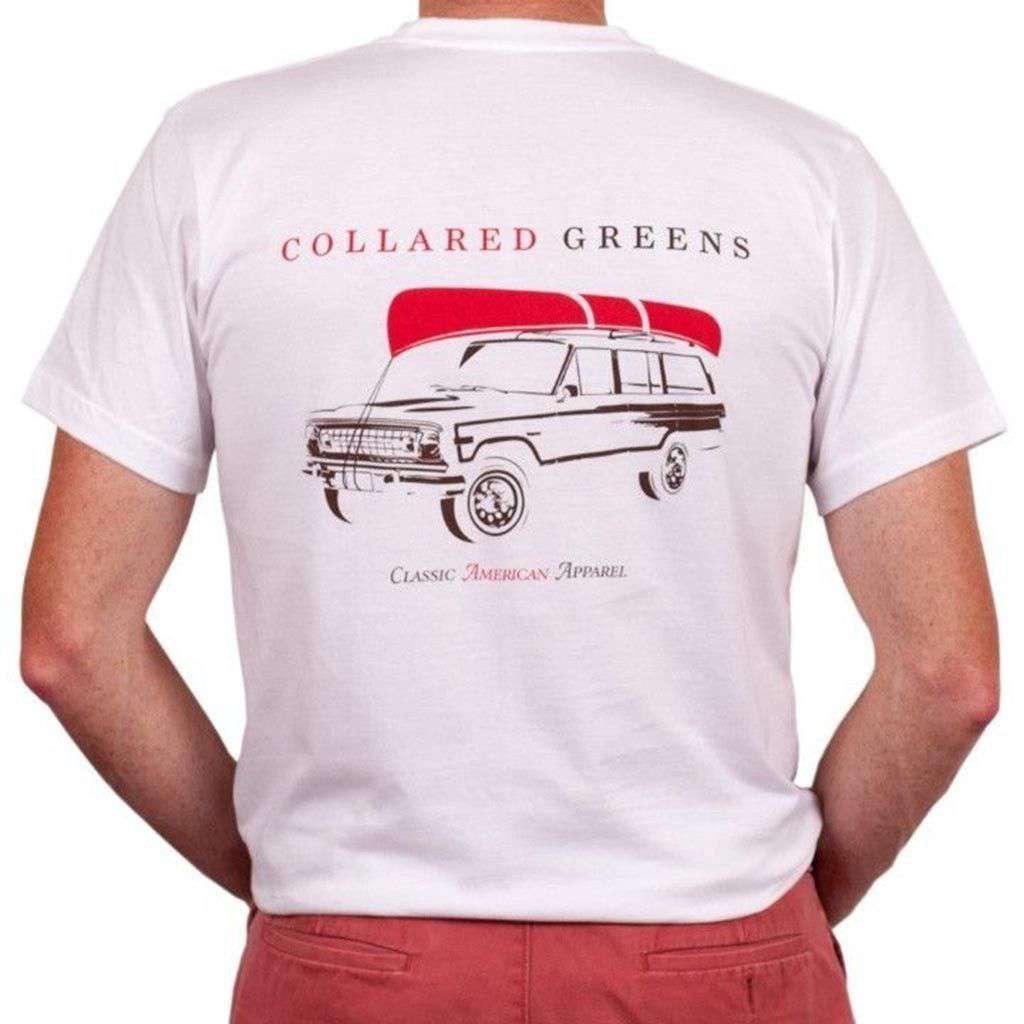American Made Drake Tee in White by Collared Greens - Country Club Prep