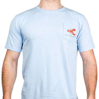 American Made Lobster Tee in Carolina Blue by Collared Greens - Country Club Prep