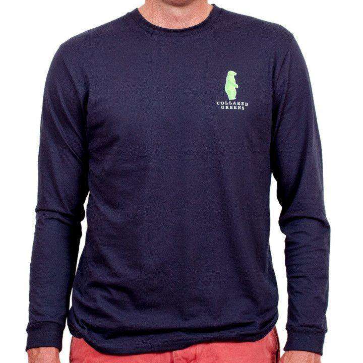 American Made Mountain Long Sleeve Tee in Navy by Collared Greens - Country Club Prep