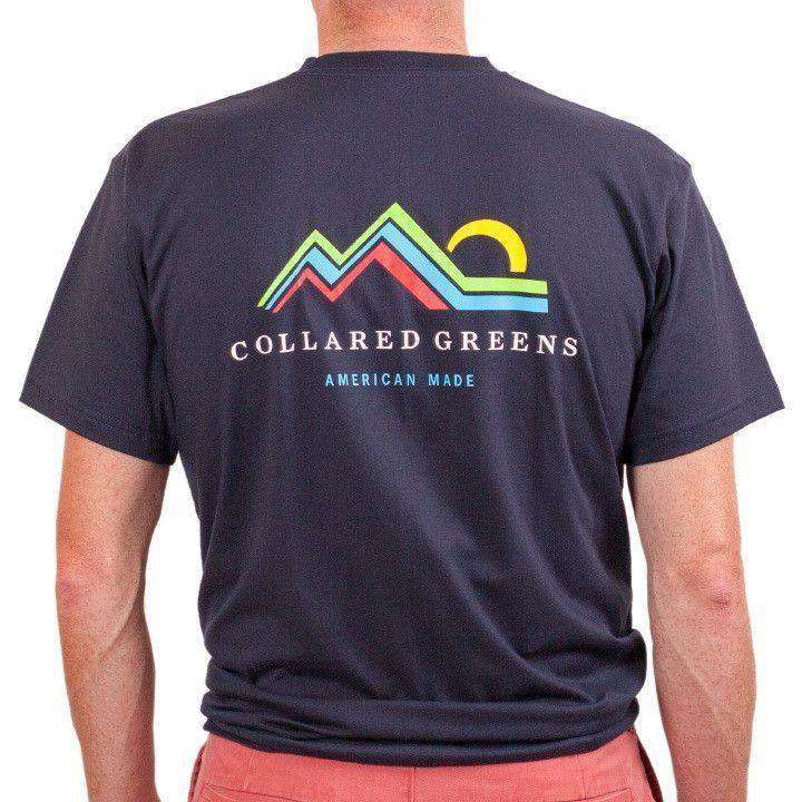 American Made Mountain Tee in Navy by Collared Greens - Country Club Prep