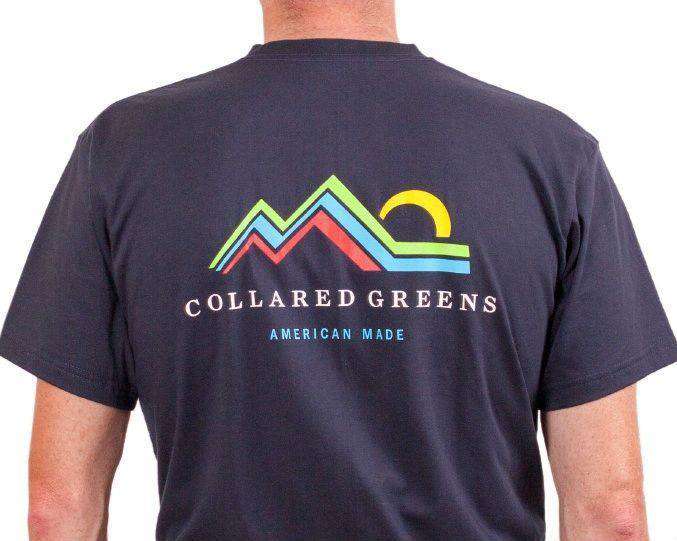 American Made Mountain Tee in Navy by Collared Greens - Country Club Prep