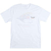 American Made Salmon Fly T-Shirt in White by Collared Greens - Country Club Prep