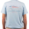American Made Striper Tee in Carolina Blue by Collared Greens - Country Club Prep