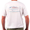 American Made Striper Tee in White by Collared Greens - Country Club Prep