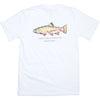 American Made Trout Tee in White by Collared Greens - Country Club Prep