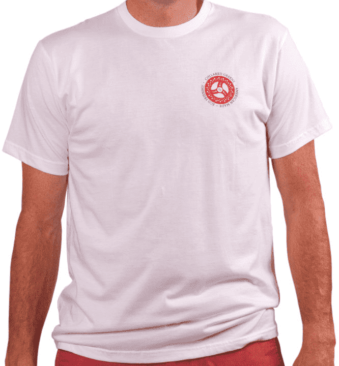 American Made Trout Tee in White by Collared Greens - Country Club Prep