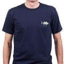 American Made Yellow Fin Tee in Navy by Collared Greens - Country Club Prep