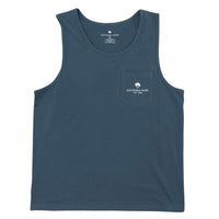 American Twine Pocket Tank Top in Indian Teal by The Southern Shirt Co. - Country Club Prep