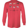 Arthur's 6 Pack Long Sleeve Tee in Washed Red by Brewer's Lantern - Country Club Prep