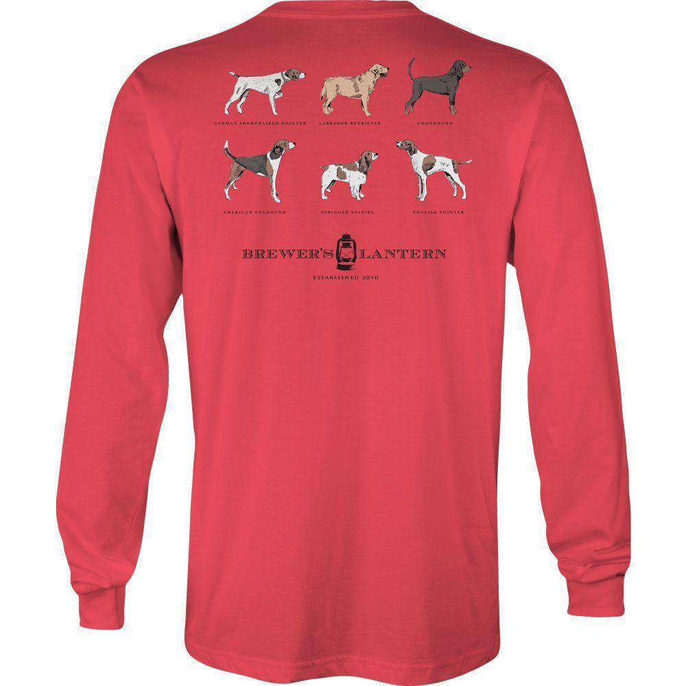 Arthur's 6 Pack Long Sleeve Tee in Washed Red by Brewer's Lantern - Country Club Prep