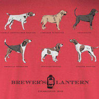 Arthur's 6 Pack Long Sleeve Tee in Washed Red by Brewer's Lantern - Country Club Prep